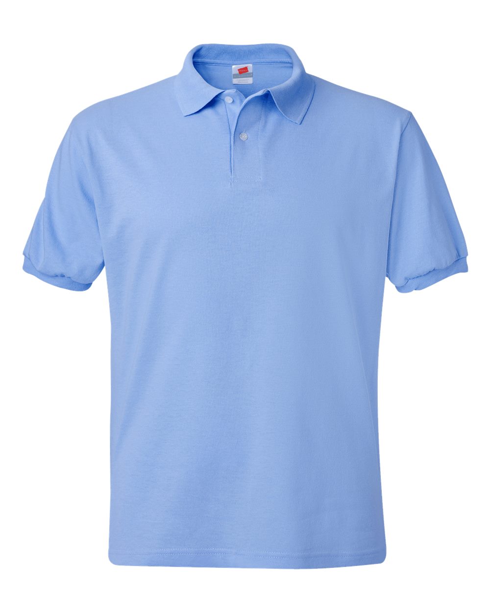 Men's Ecosmart® Jersey Polo - Front - B11000253 - Light Blue