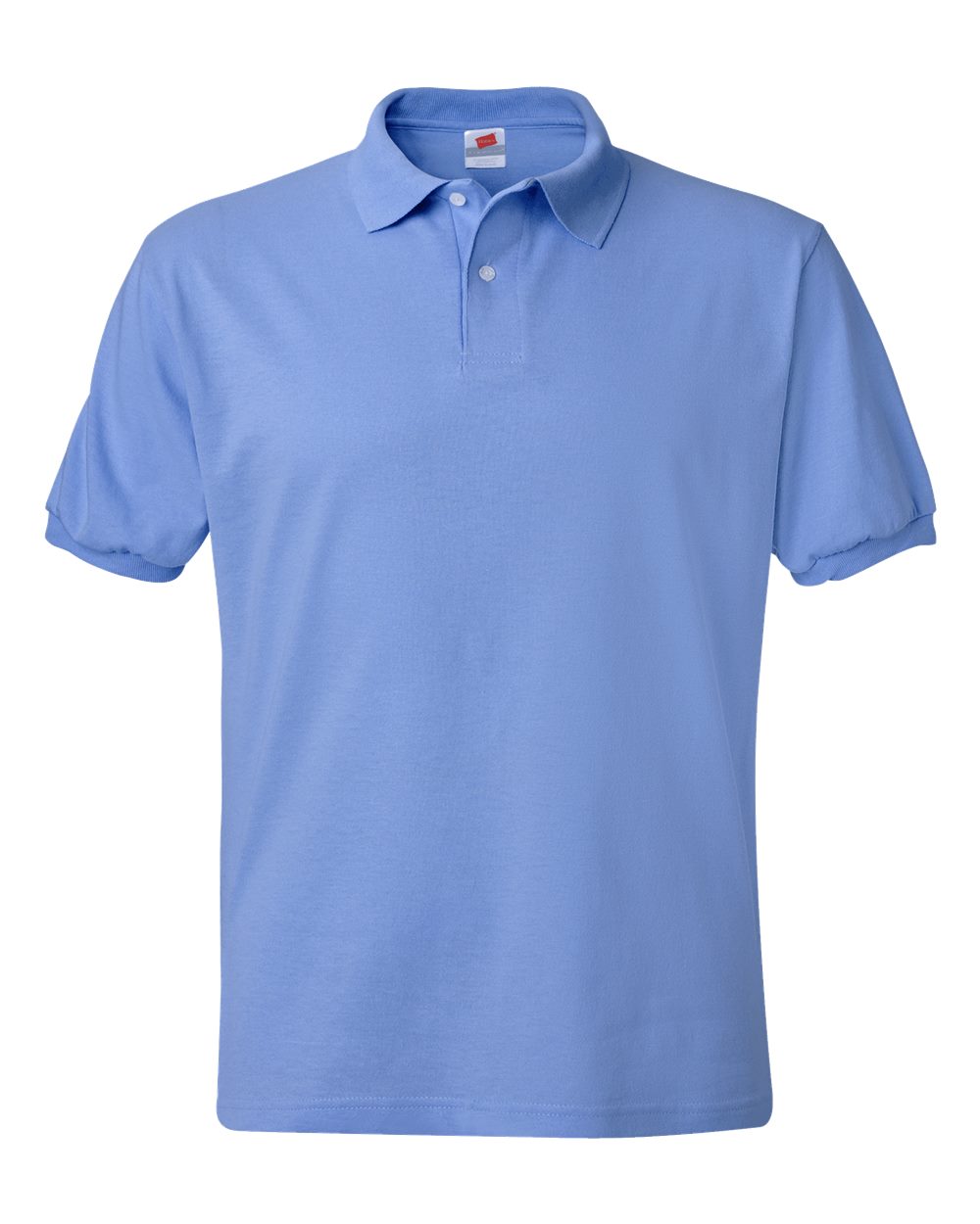 Men's Ecosmart® Jersey Polo - Front - B11000263 - Carolina Blue