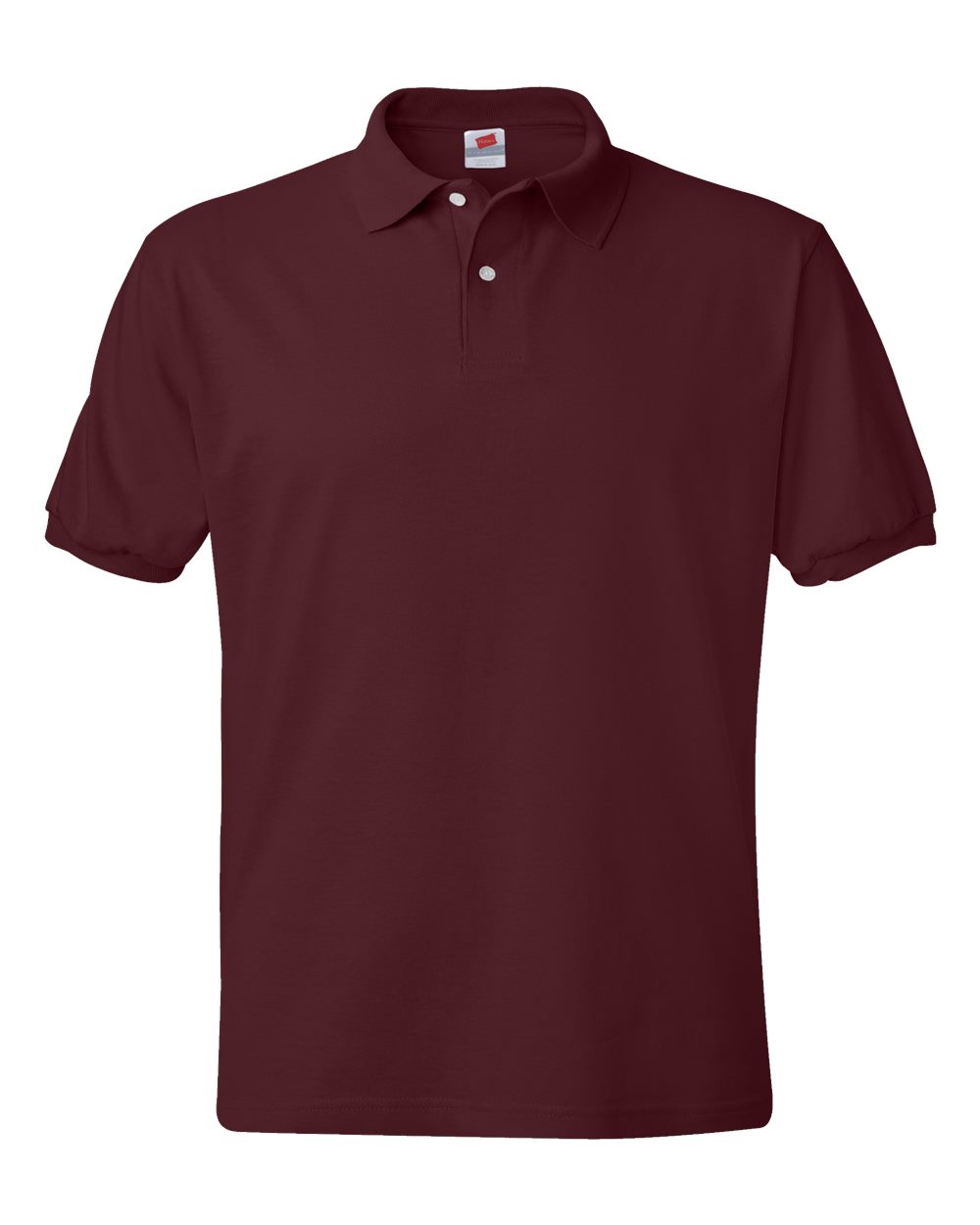 Men's Ecosmart® Jersey Polo - Front - B11000533 - Maroon