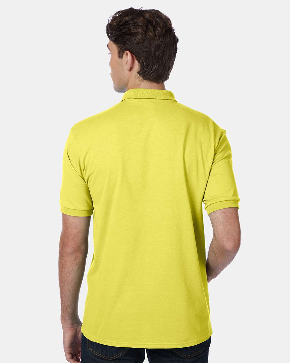 Men's Ecosmart® Jersey Polo - OnModelBack - B11000414 - Yellow