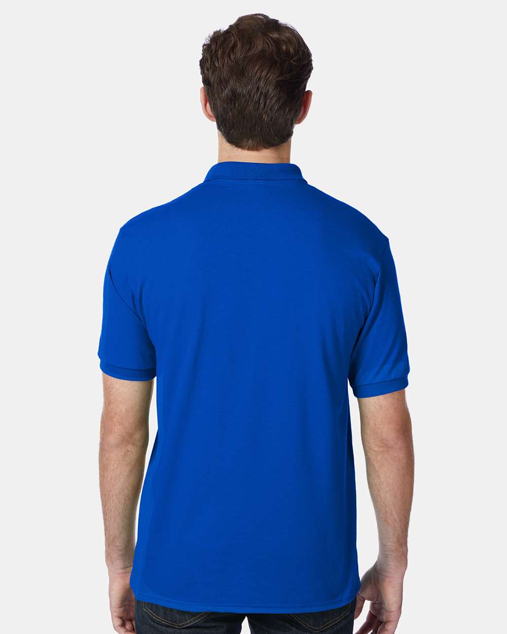 Men's Ecosmart® Jersey Polo - OnModelBack - B11000883 - Deep Royal