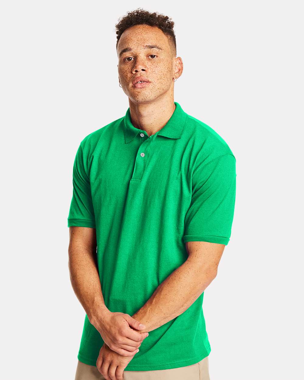 Men's Ecosmart® Jersey Polo - OnModelFront - B11000603 - Kelly
