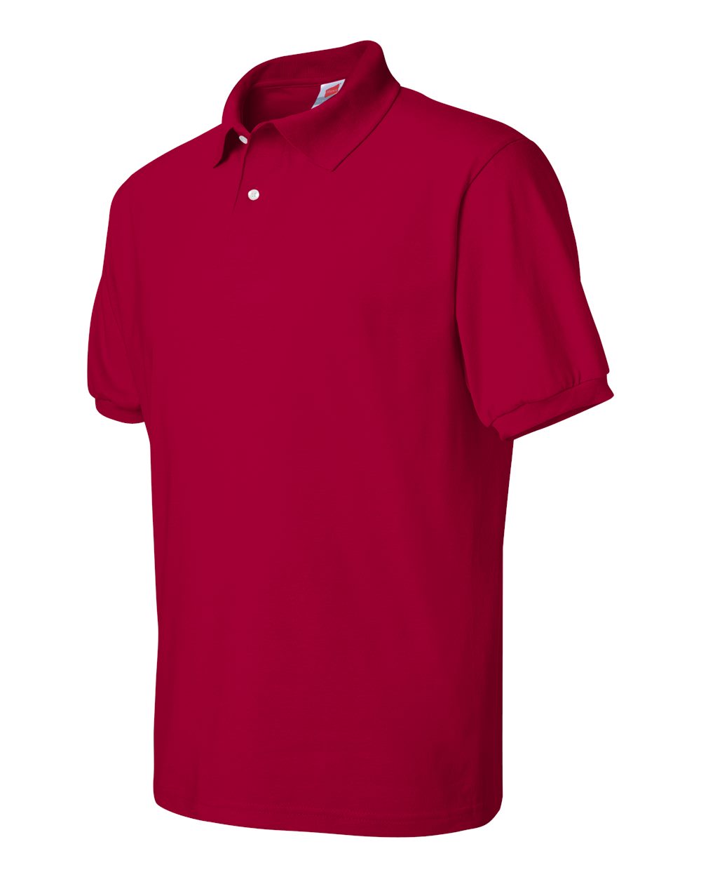 Men's Ecosmart® Jersey Polo - Side - B11000223 - Deep Red