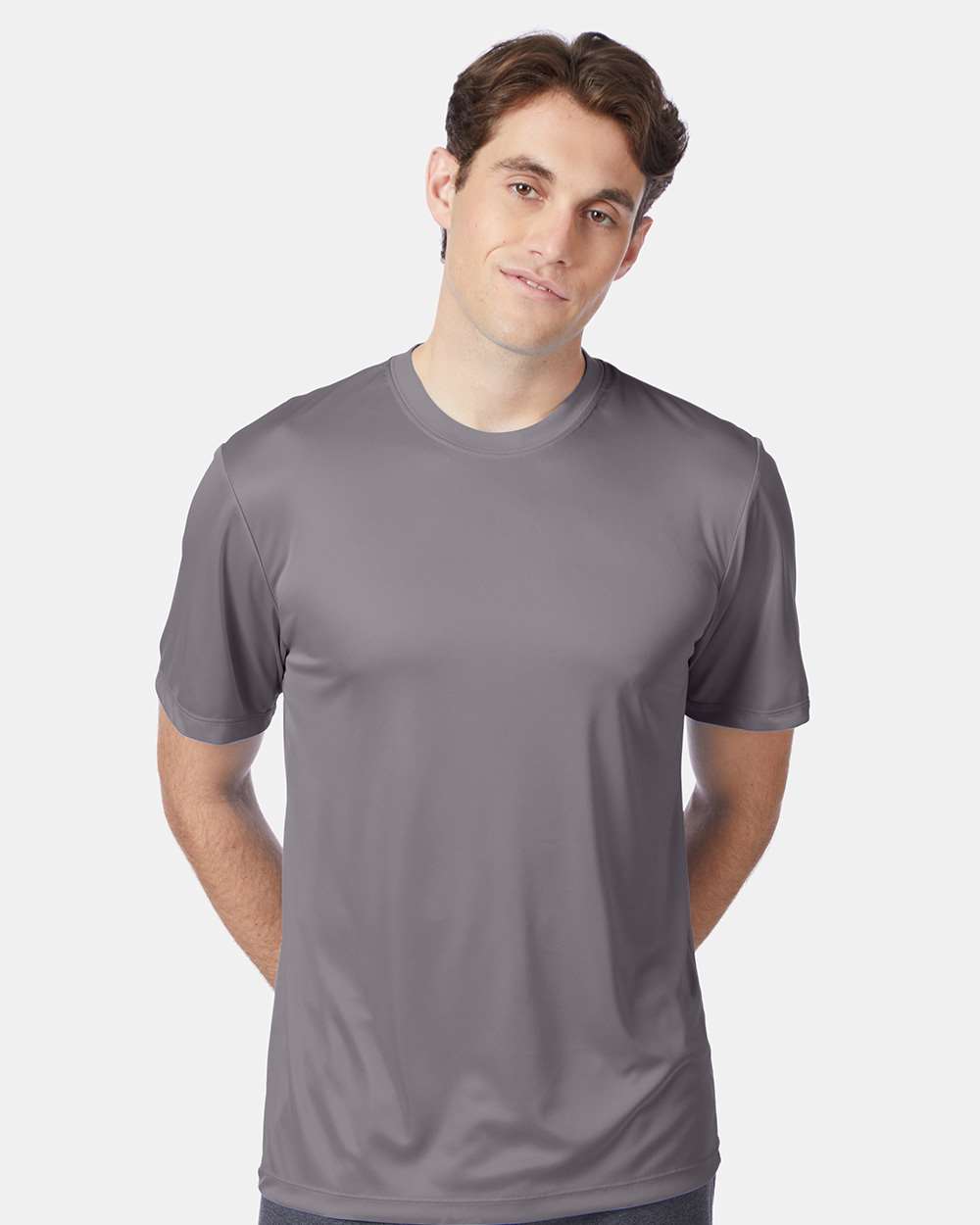 Unisex Cool DRI® Performance T-Shirt - OnModelFront - B00100133 - Graphite