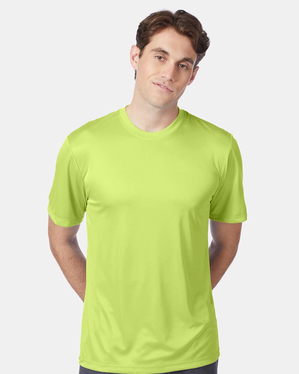 Unisex Cool DRI® Performance T-Shirt - OnModelFront - B00100162 - Safety Green