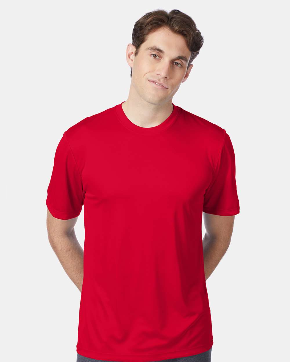 Unisex Cool DRI® Performance T-Shirt - OnModelFront - B00100223 - Deep Red