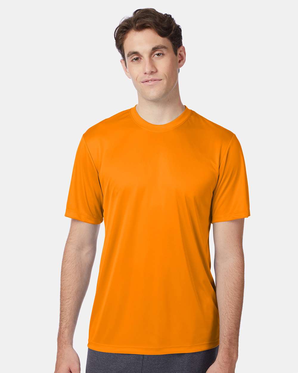 Unisex Cool DRI® Performance T-Shirt - OnModelFront - B00100343 - Safety Orange
