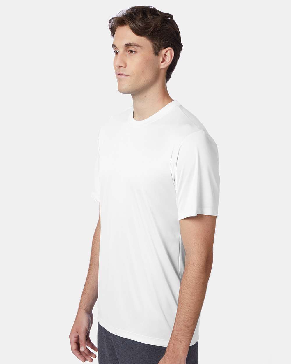 Unisex Cool DRI® Performance T-Shirt - OnModelSide - B00100003 - White