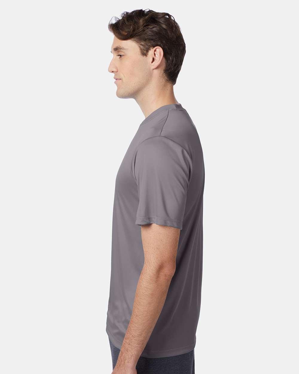 Unisex Cool DRI® Performance T-Shirt - OnModelSide - B00100133 - Graphite