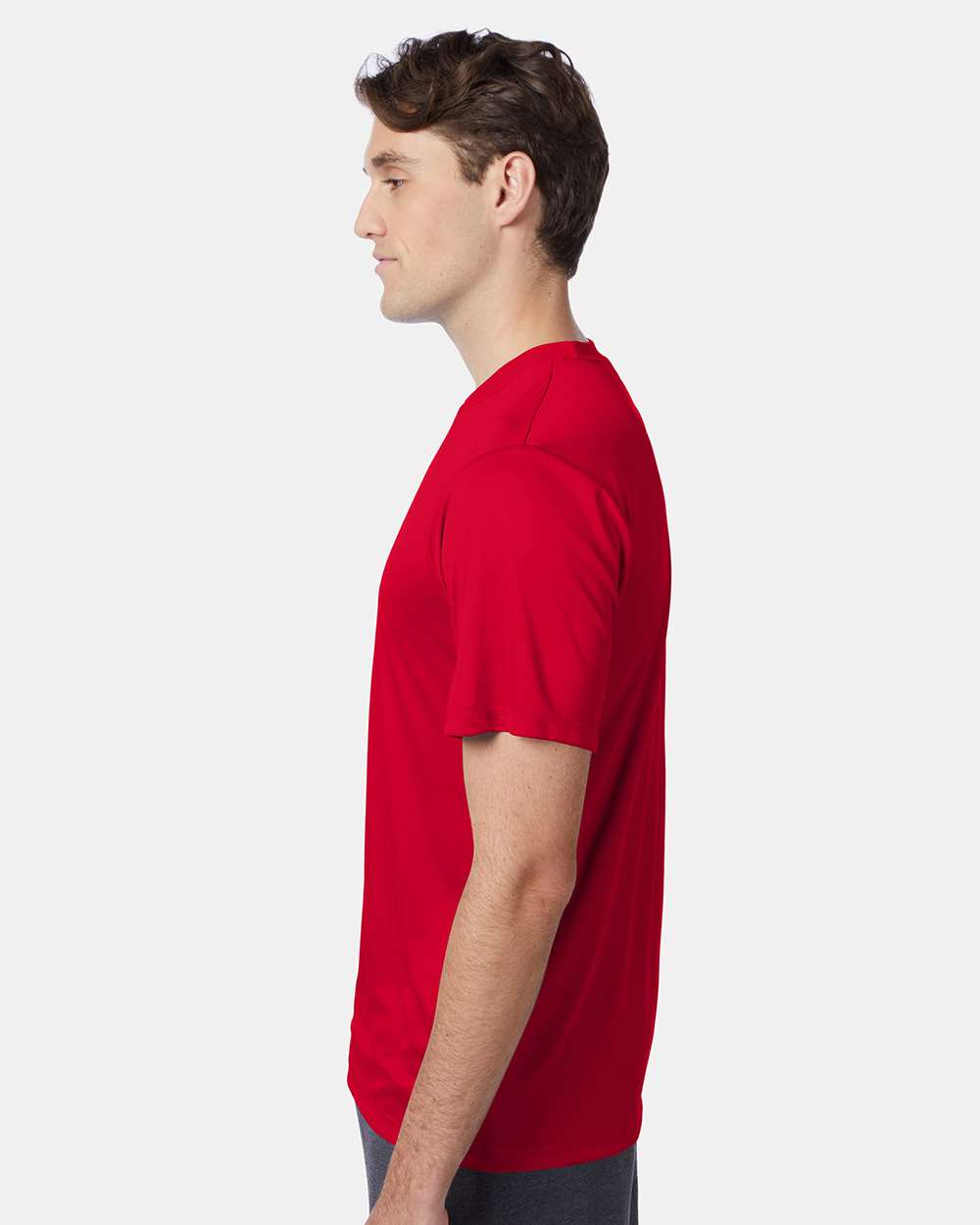 Unisex Cool DRI® Performance T-Shirt - OnModelSide - B00100223 - Deep Red