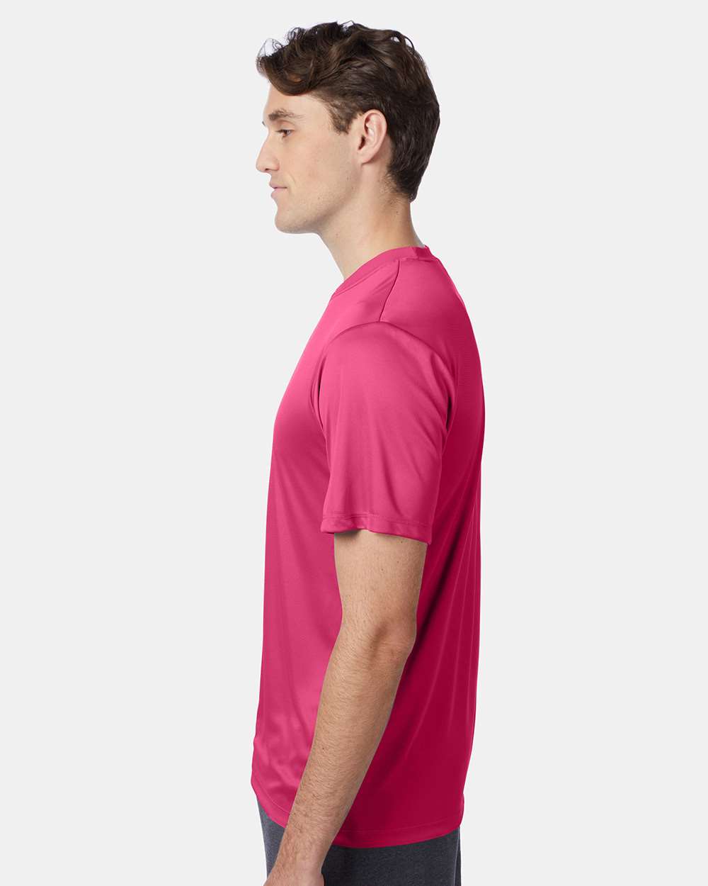 Unisex Cool DRI® Performance T-Shirt - OnModelSide - B00100693 - Wow Pink