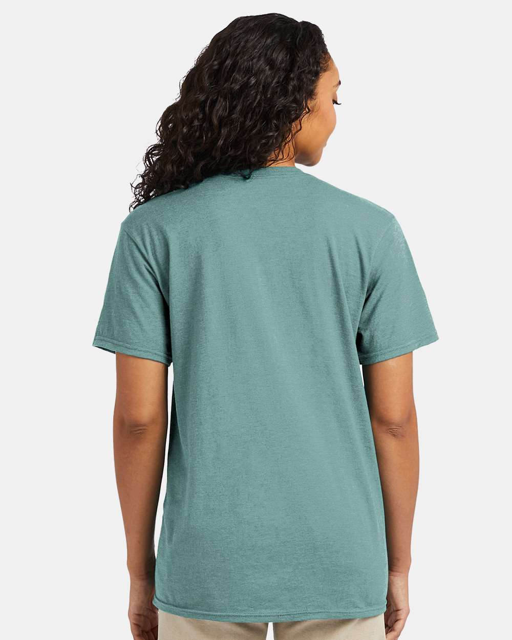 Perfect-T T-Shirt - OnModelBack - B00600063 - Marbled Green Clay