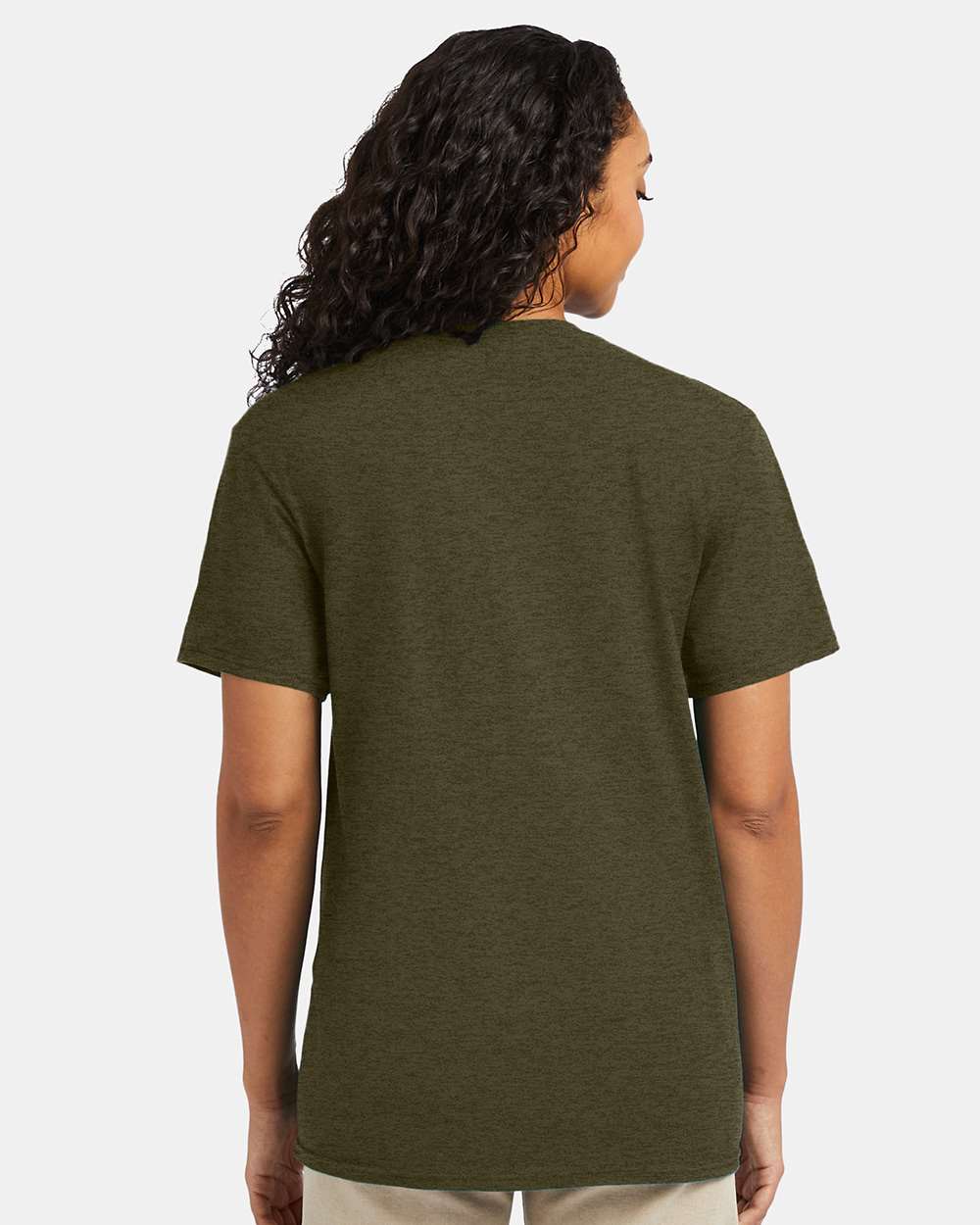 Perfect-T T-Shirt - OnModelBack - B00600083 - Military Green Heather