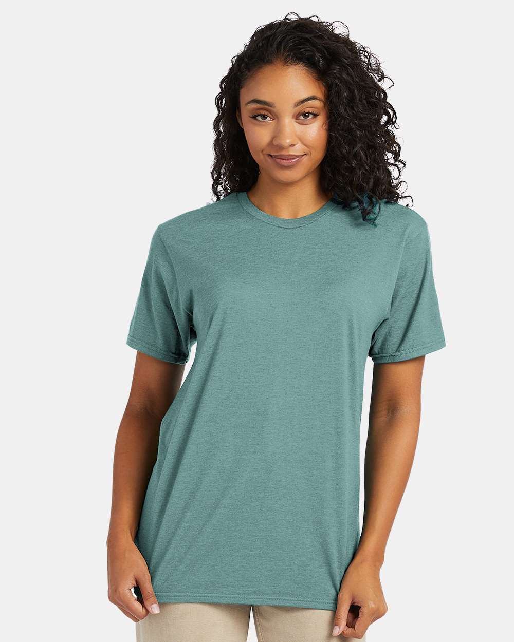 Perfect-T T-Shirt - OnModelFront - B00600063 - Marbled Green Clay