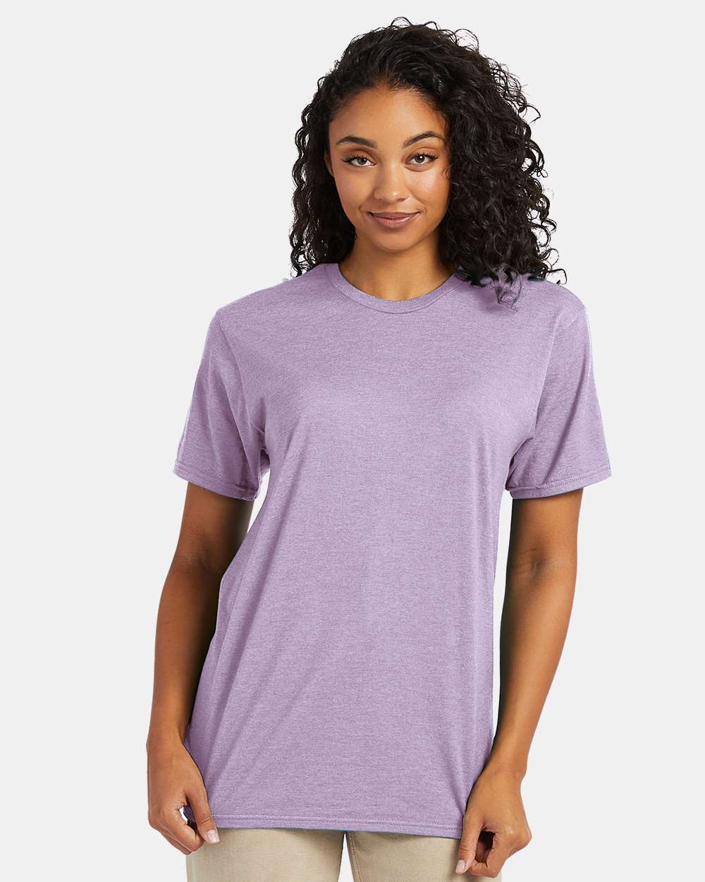 Perfect-T T-Shirt - OnModelFront - B00600213 - Marbled Pale Violet