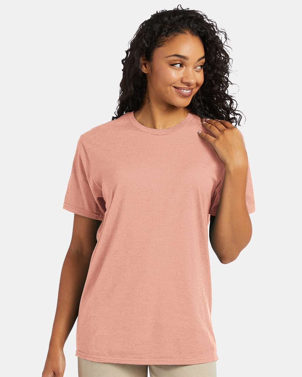 Perfect-T T-Shirt - OnModelFront - B00600333 - Marbled Cantaloupe