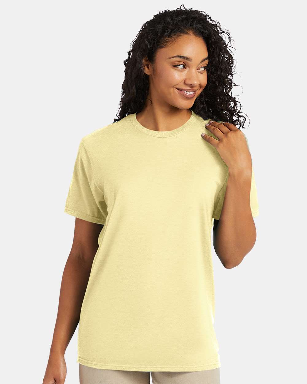 Perfect-T T-Shirt - OnModelFront - B00600413 - Lemon Meringue Heather
