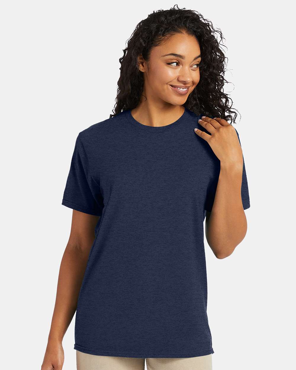 Perfect-T T-Shirt - OnModelFront - B00600623 - Heather Navy