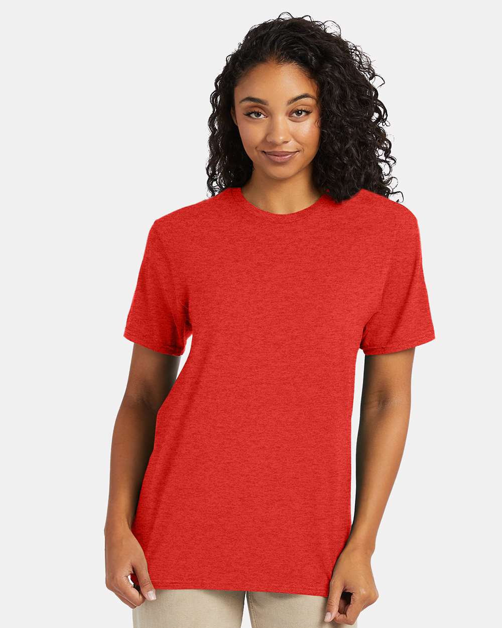 Perfect-T T-Shirt - OnModelFront - B00600753 - Poppy Red Heather