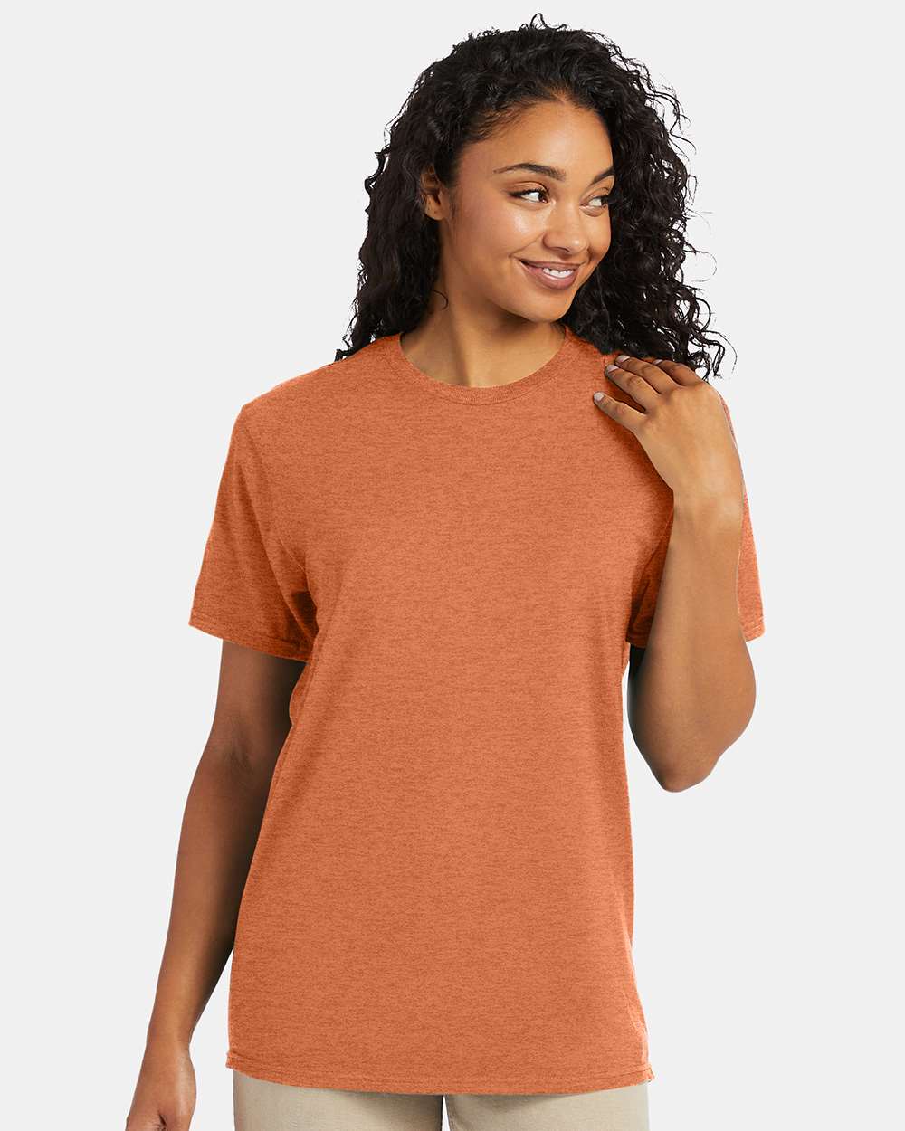 Perfect-T T-Shirt - OnModelFront - B00600803 - Pumpkin Heather