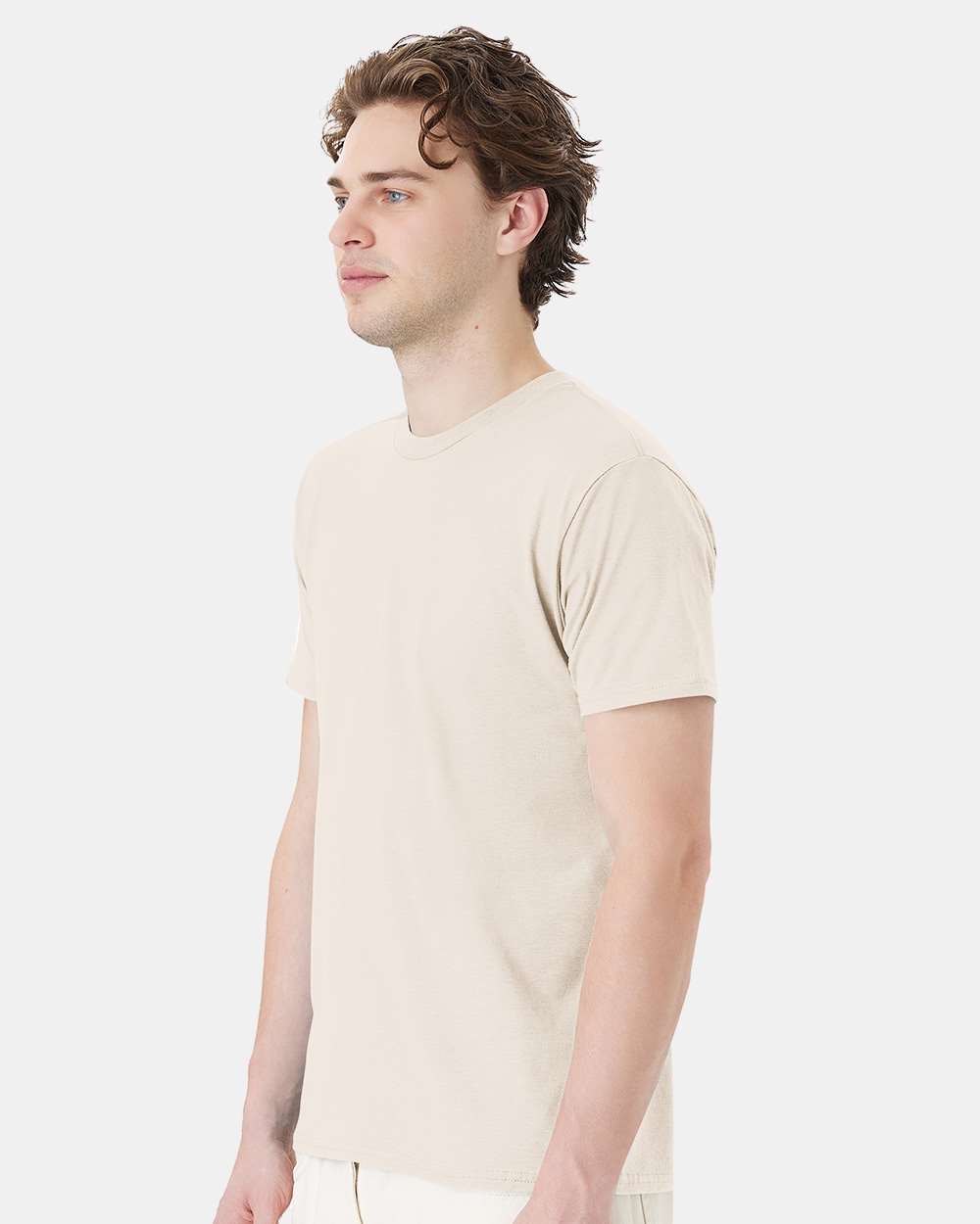 Perfect-T T-Shirt - OnModelSide - B00600013 - Parchment