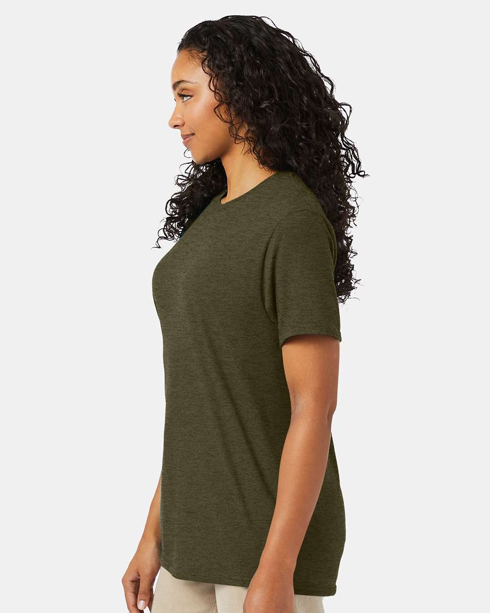 Perfect-T T-Shirt - OnModelSide - B00600083 - Military Green Heather