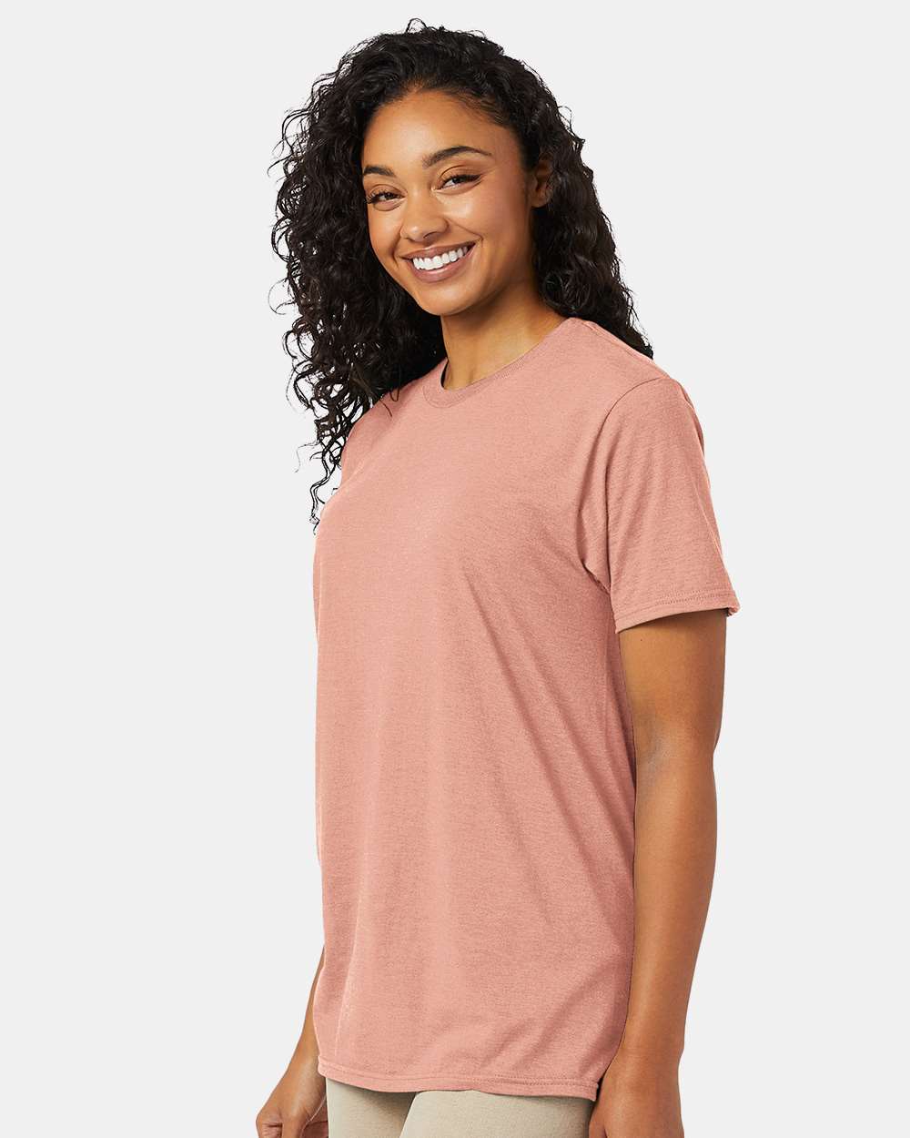 Perfect-T T-Shirt - OnModelSide - B00600333 - Marbled Cantaloupe