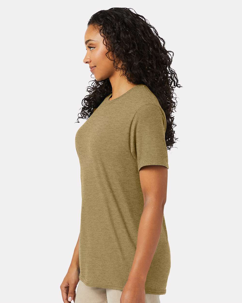 Perfect-T T-Shirt - OnModelSide - B00600553 - Brown Sugar Heather