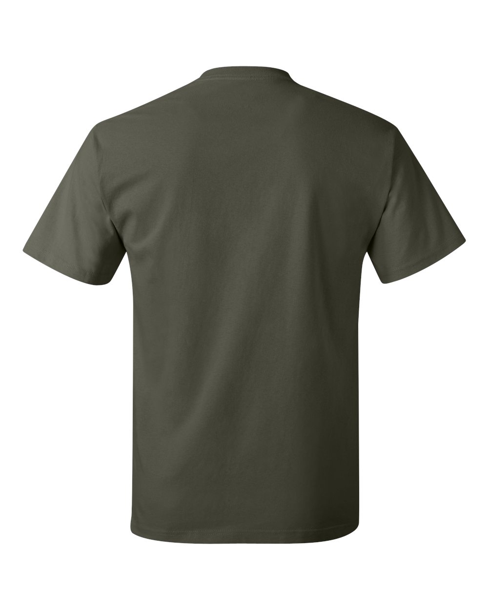 Unisex Authentic T-Shirt - Back - B00700063 - Fatigue Green