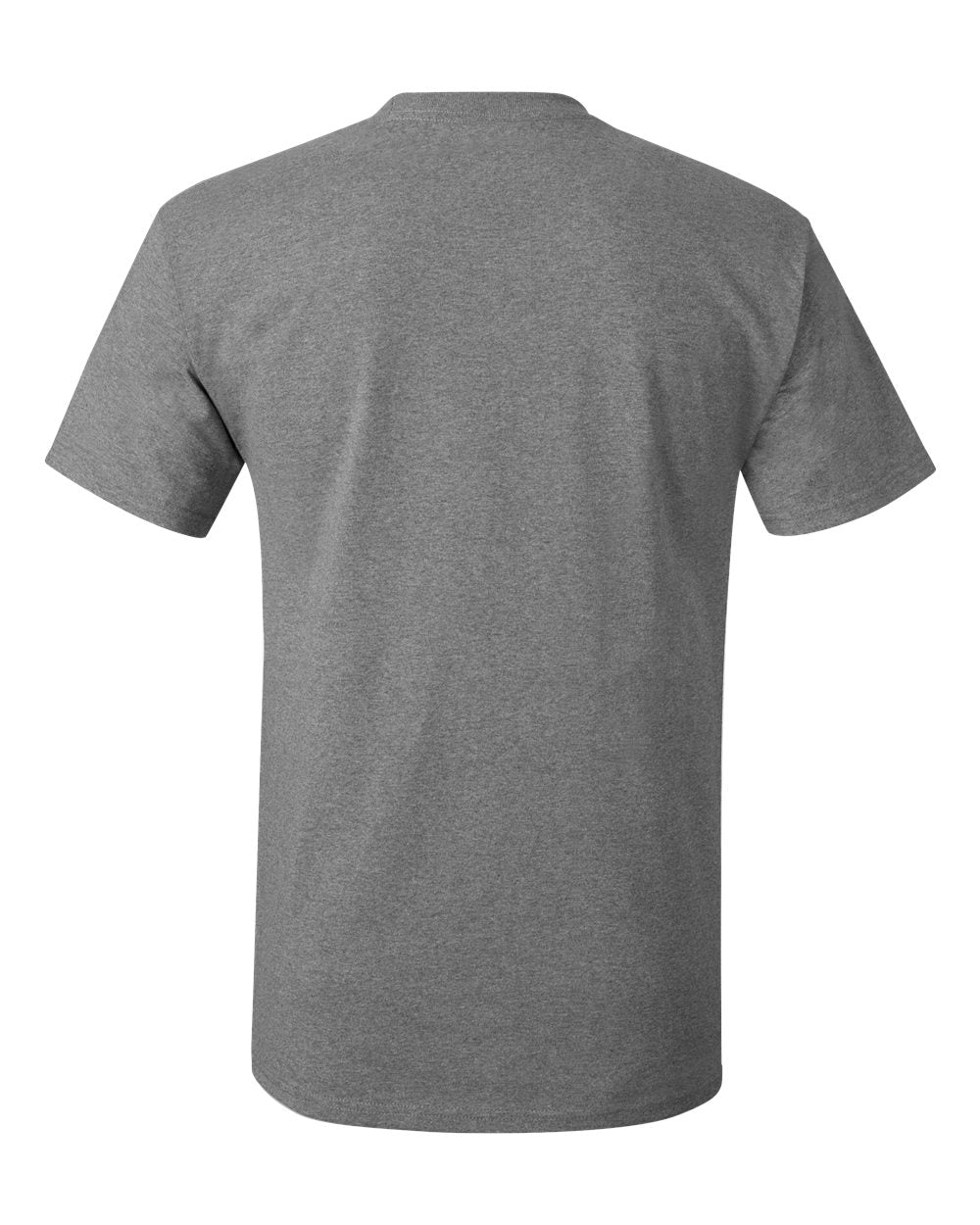 Unisex Authentic T-Shirt - Back - B00700133 - Oxford Grey