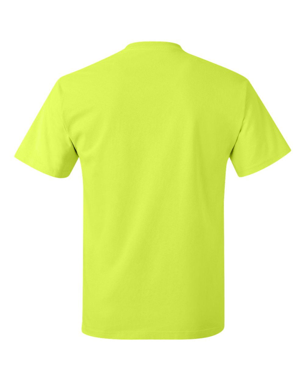Unisex Authentic T-Shirt - Back - B00700163 - Safety Green