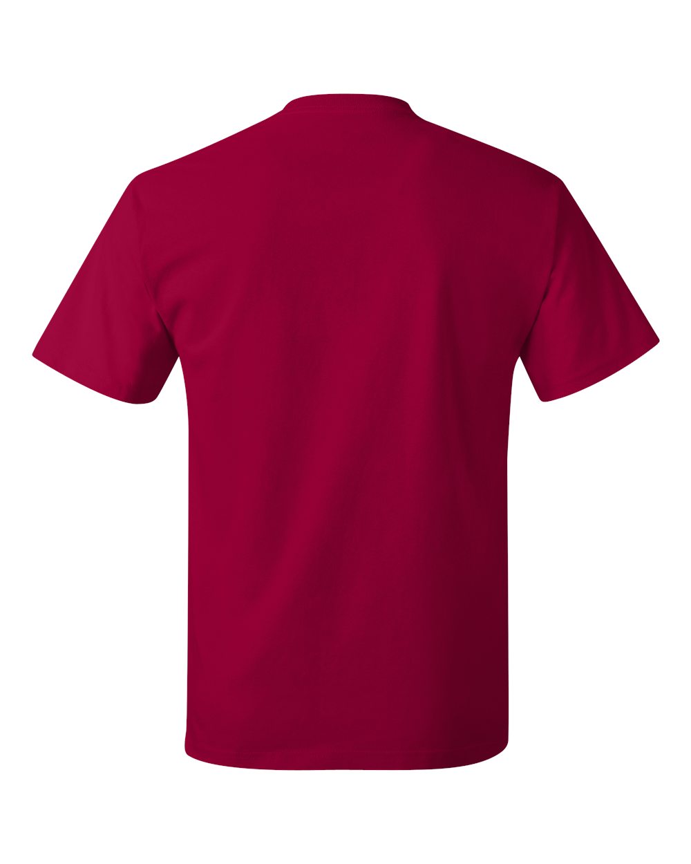 Unisex Authentic T-Shirt - Back - B00700223 - Deep Red