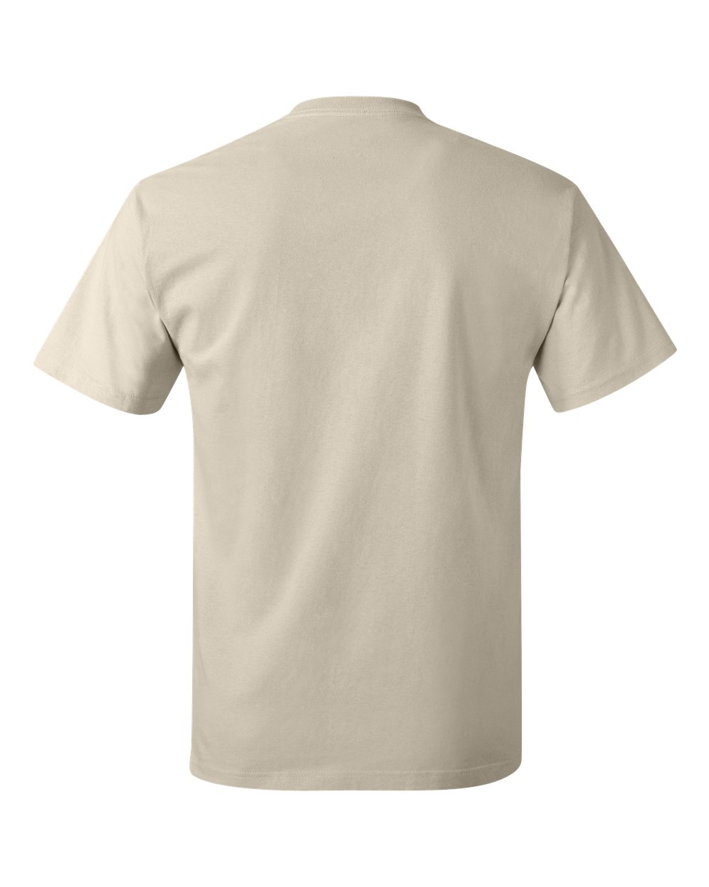 Unisex Authentic T-Shirt - Back - B00700243 - Natural