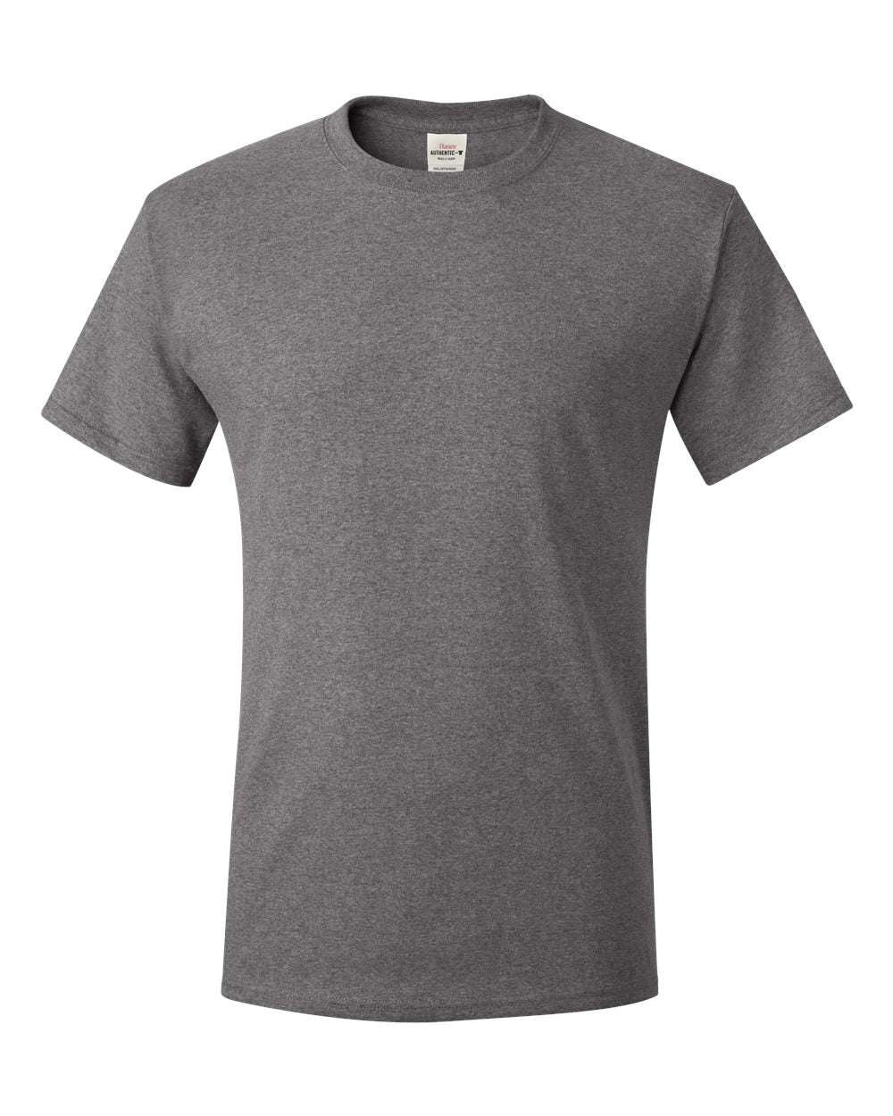 Unisex Authentic T-Shirt - Front - B00700093 - Charcoal Heather