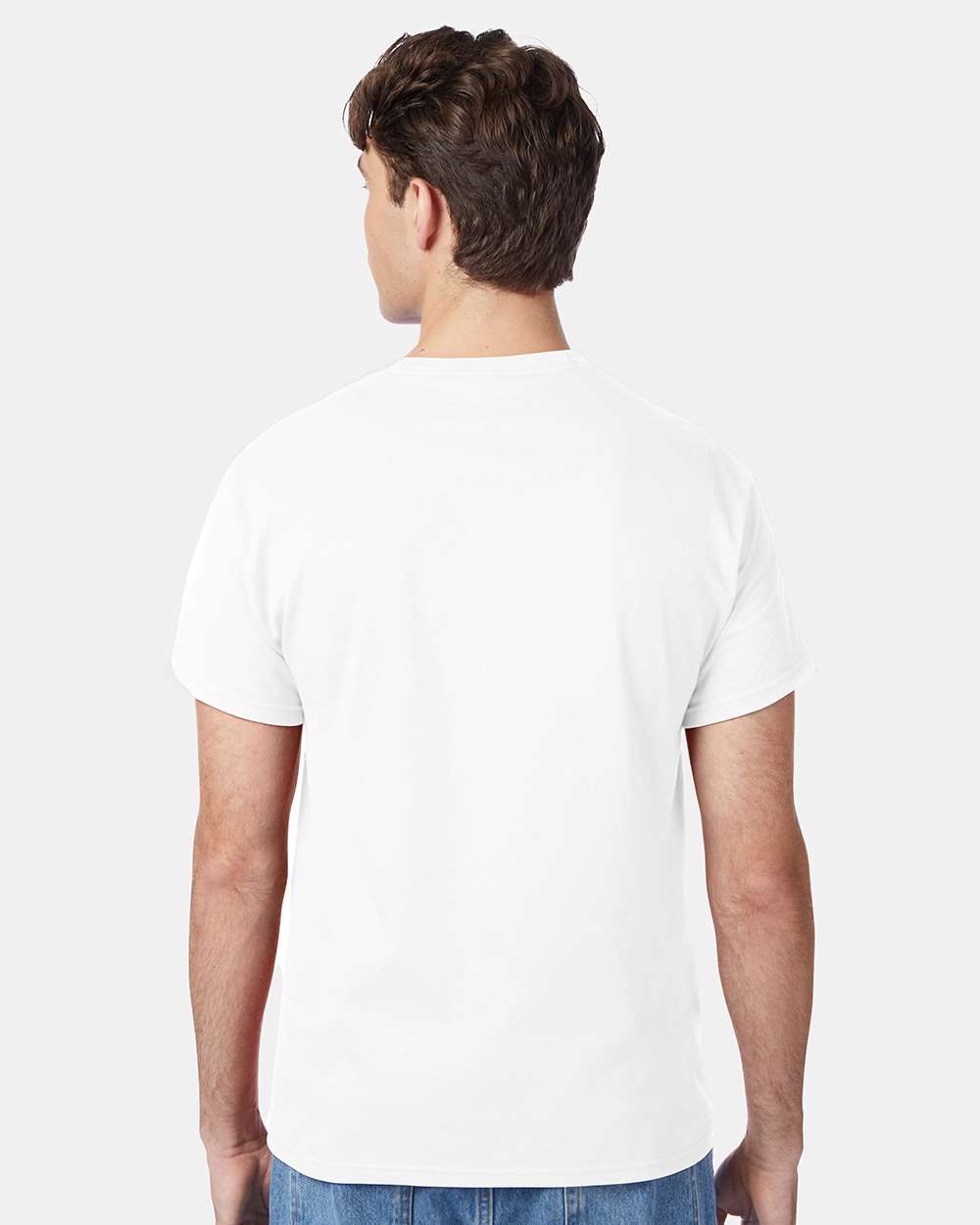 Unisex Authentic T-Shirt - OnModelBack - B00700003 - White