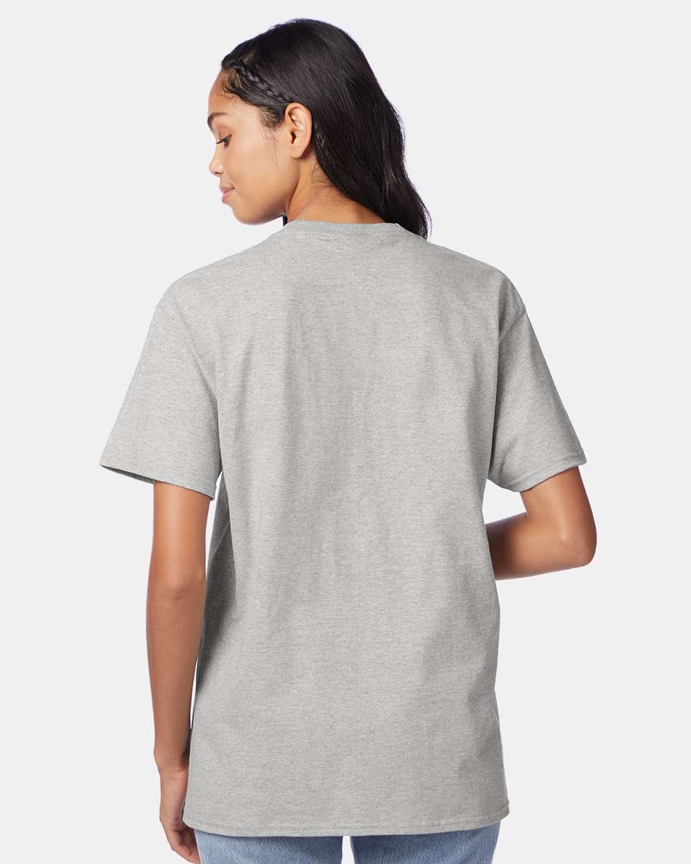 Unisex Authentic T-Shirt - OnModelBack - B00700023 - Ash