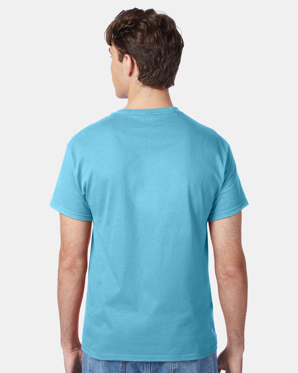 Unisex Authentic T-Shirt - OnModelBack - B00700154 - Blue Horizon