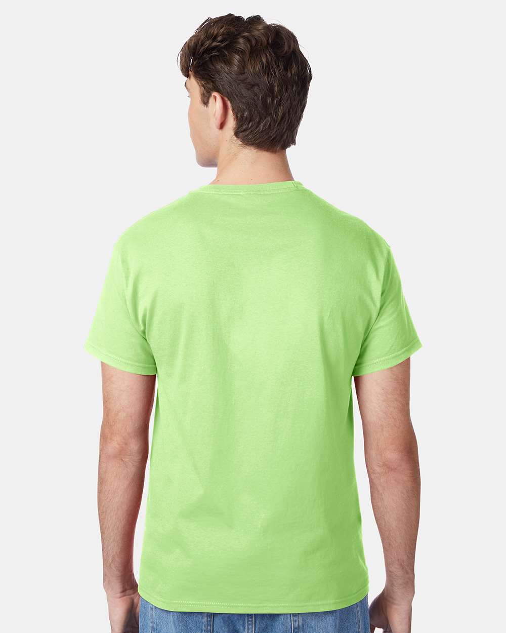 Unisex Authentic T-Shirt - OnModelBack - B00700173 - Lime