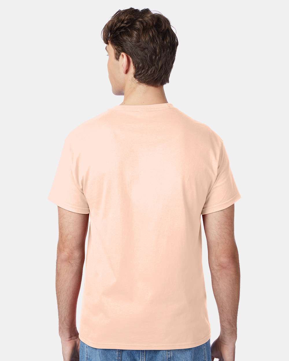 Unisex Authentic T-Shirt - OnModelBack - B00700183 - Candy Orange