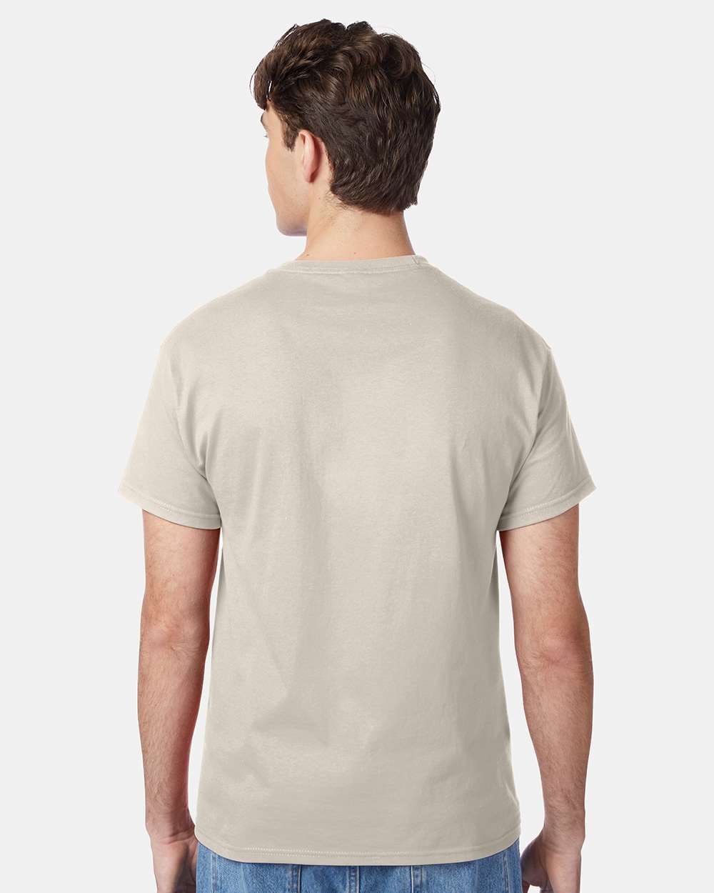 Unisex Authentic T-Shirt - OnModelBack - B00700243 - Natural