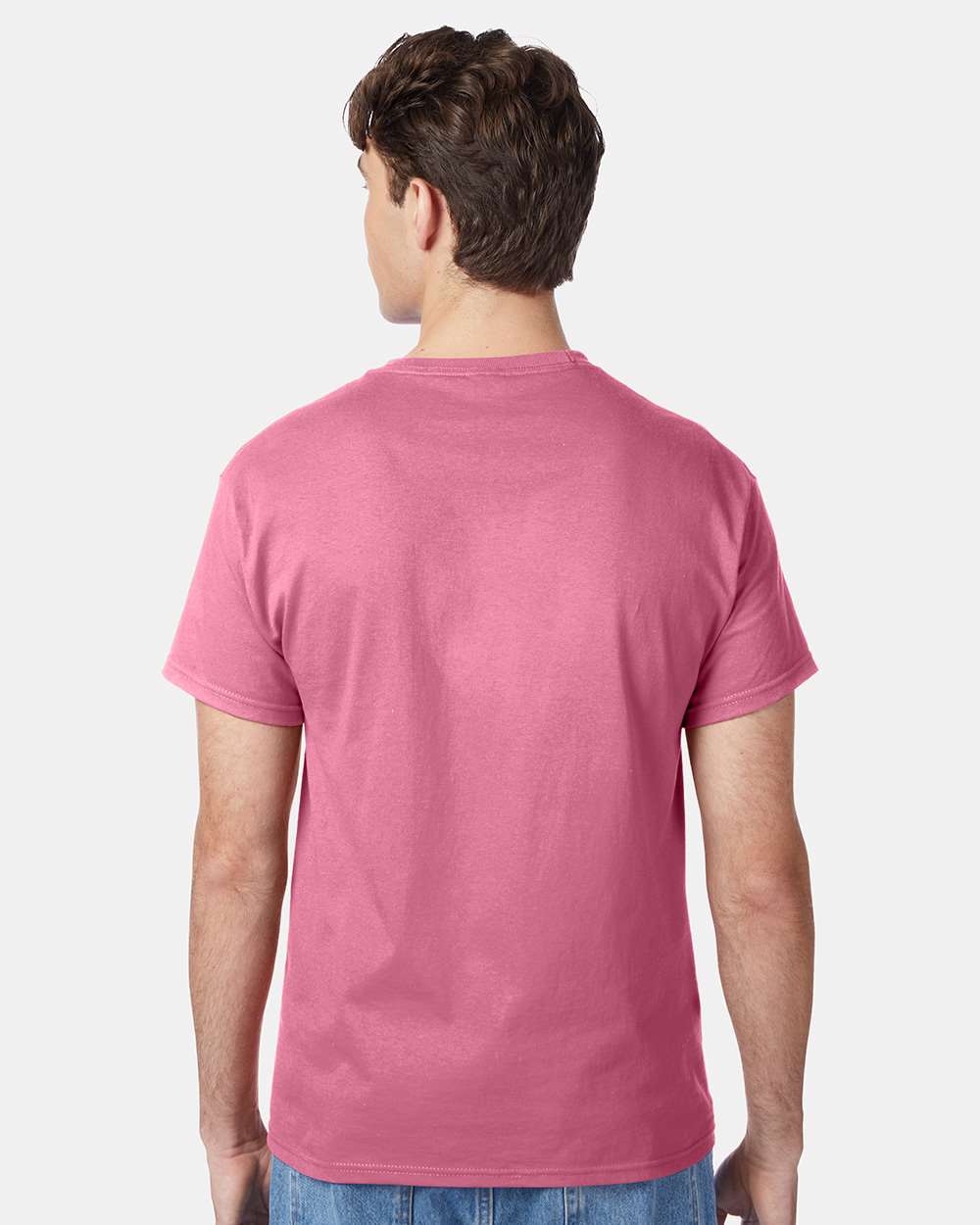 Unisex Authentic T-Shirt - OnModelBack - B00700303 - Pink