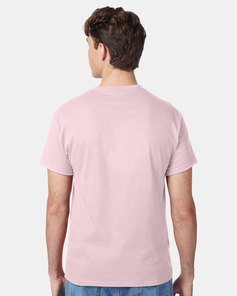 Unisex Authentic T-Shirt - OnModelBack - B00700313 - Pale Pink