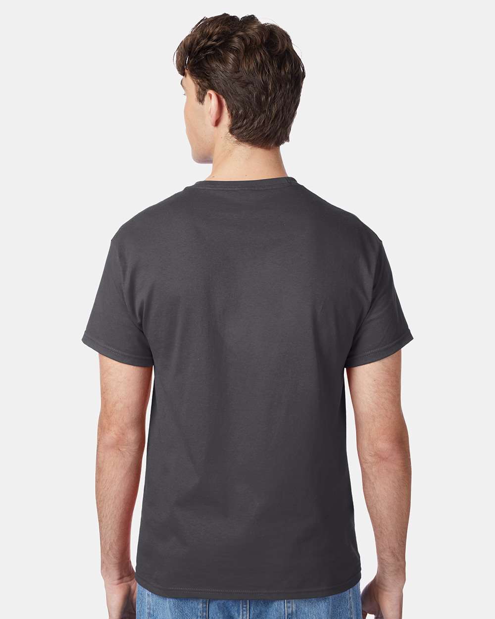 Unisex Authentic T-Shirt - OnModelBack - B00700513 - Smoke Grey