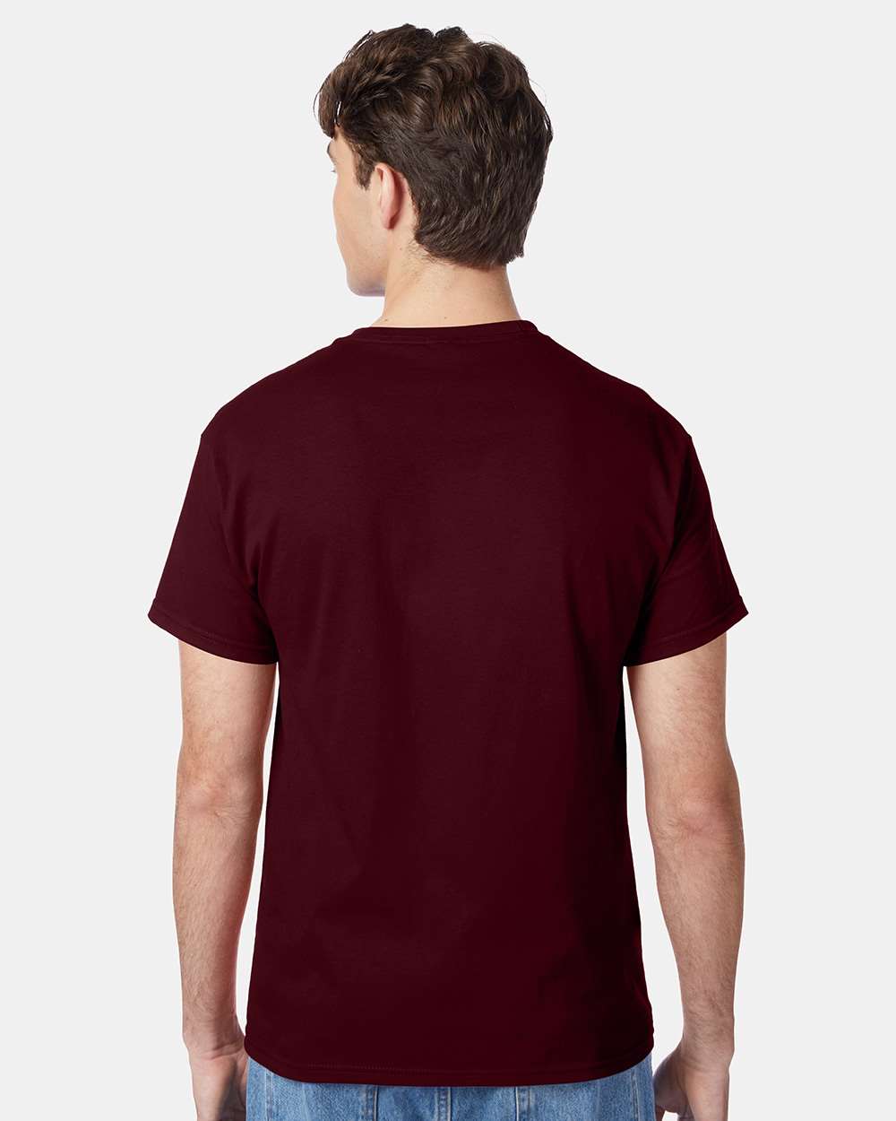 Unisex Authentic T-Shirt - OnModelBack - B00700533 - Maroon