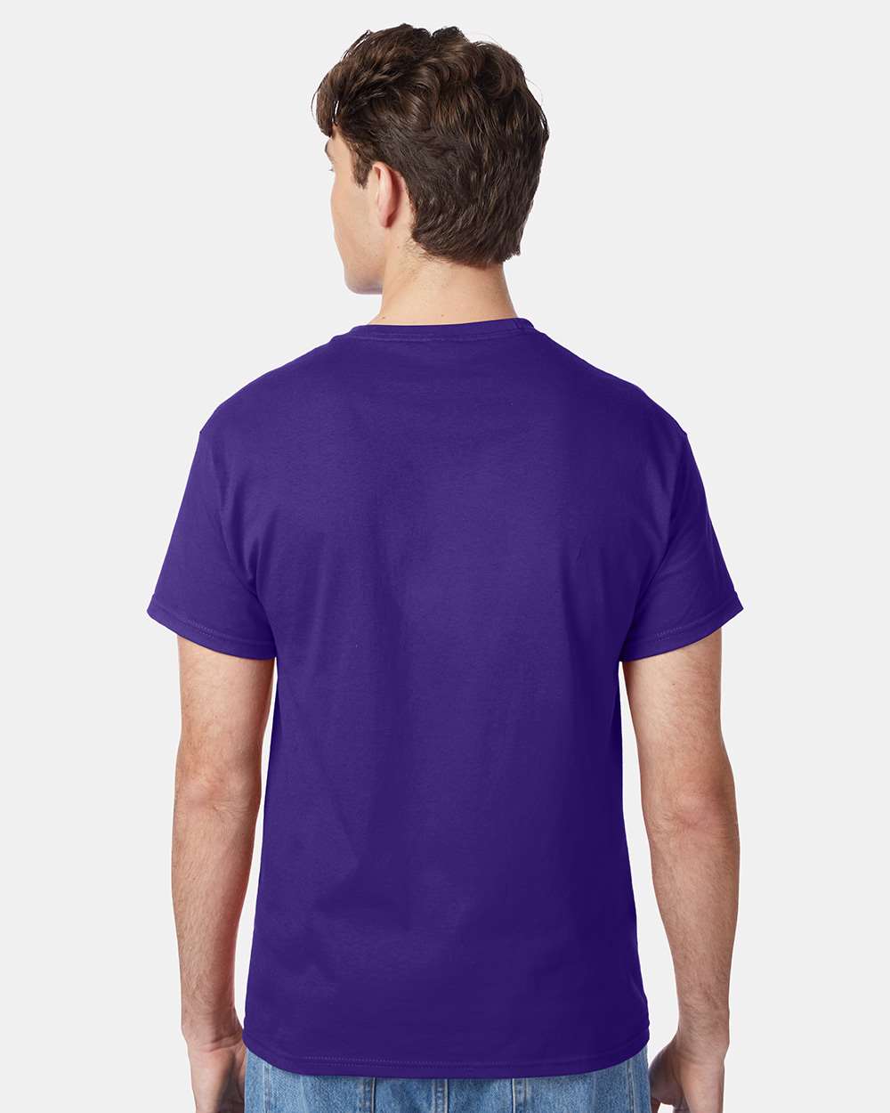 Unisex Authentic T-Shirt - OnModelBack - B00700673 - Purple