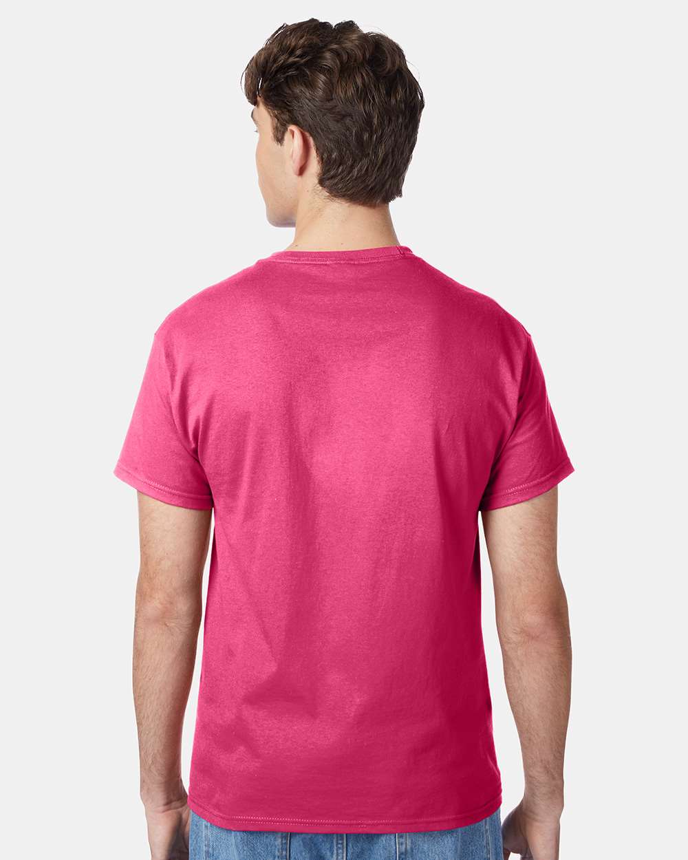 Unisex Authentic T-Shirt - OnModelBack - B00700693 - Wow Pink