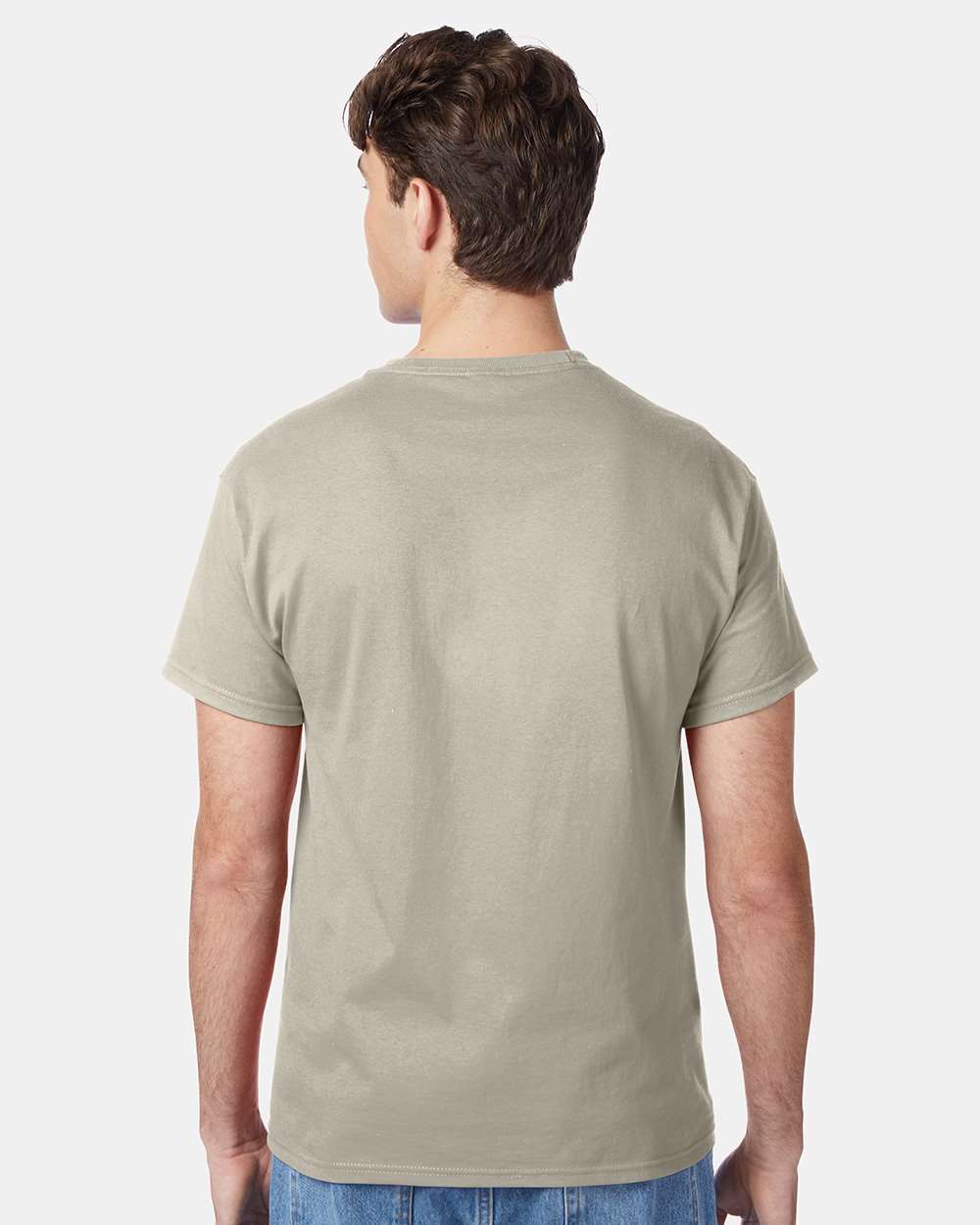 Unisex Authentic T-Shirt - OnModelBack - B00700733 - Sand