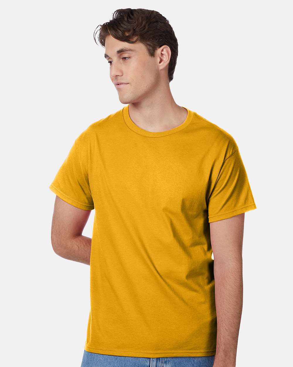 Unisex Authentic T-Shirt - OnModelFront - B00700124 - Gold