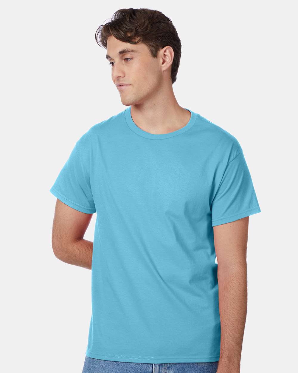 Unisex Authentic T-Shirt - OnModelFront - B00700154 - Blue Horizon
