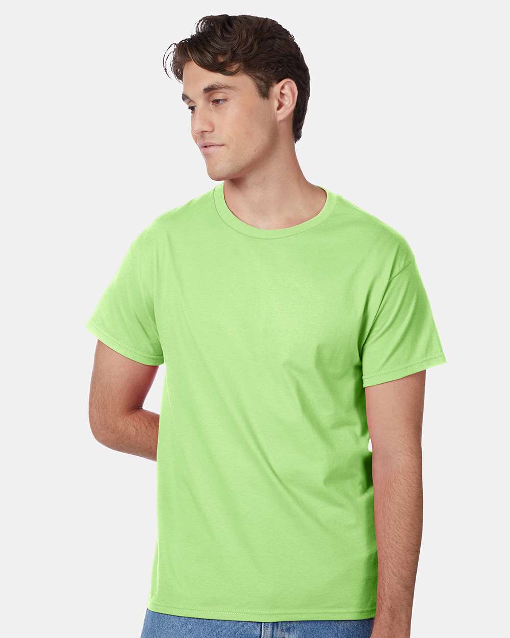 Unisex Authentic T-Shirt - OnModelFront - B00700173 - Lime
